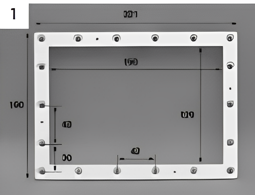 Kit bocca stretta CPA (flangia + guarnizione + viti skimmer),