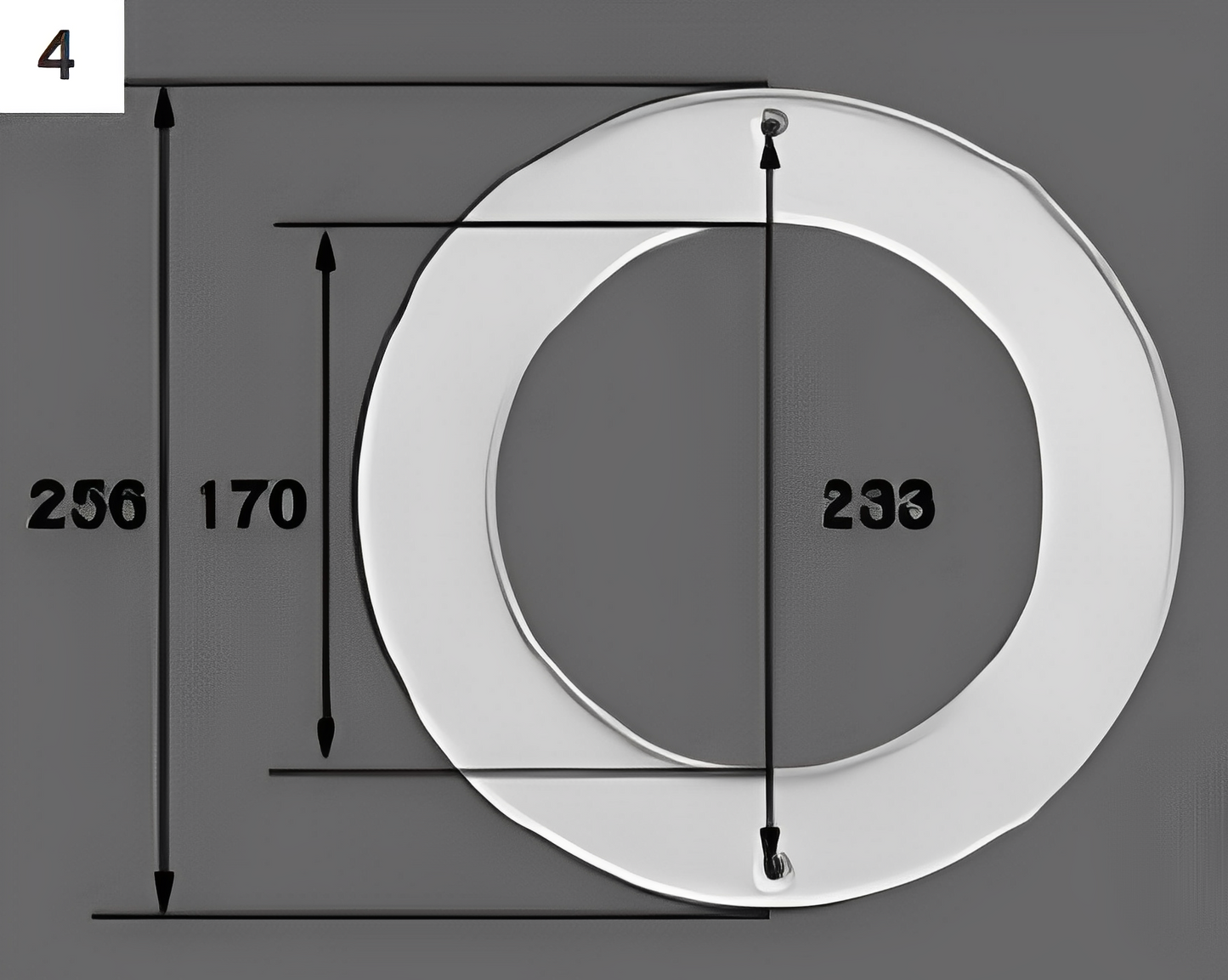 Anello frontale faro Certikin