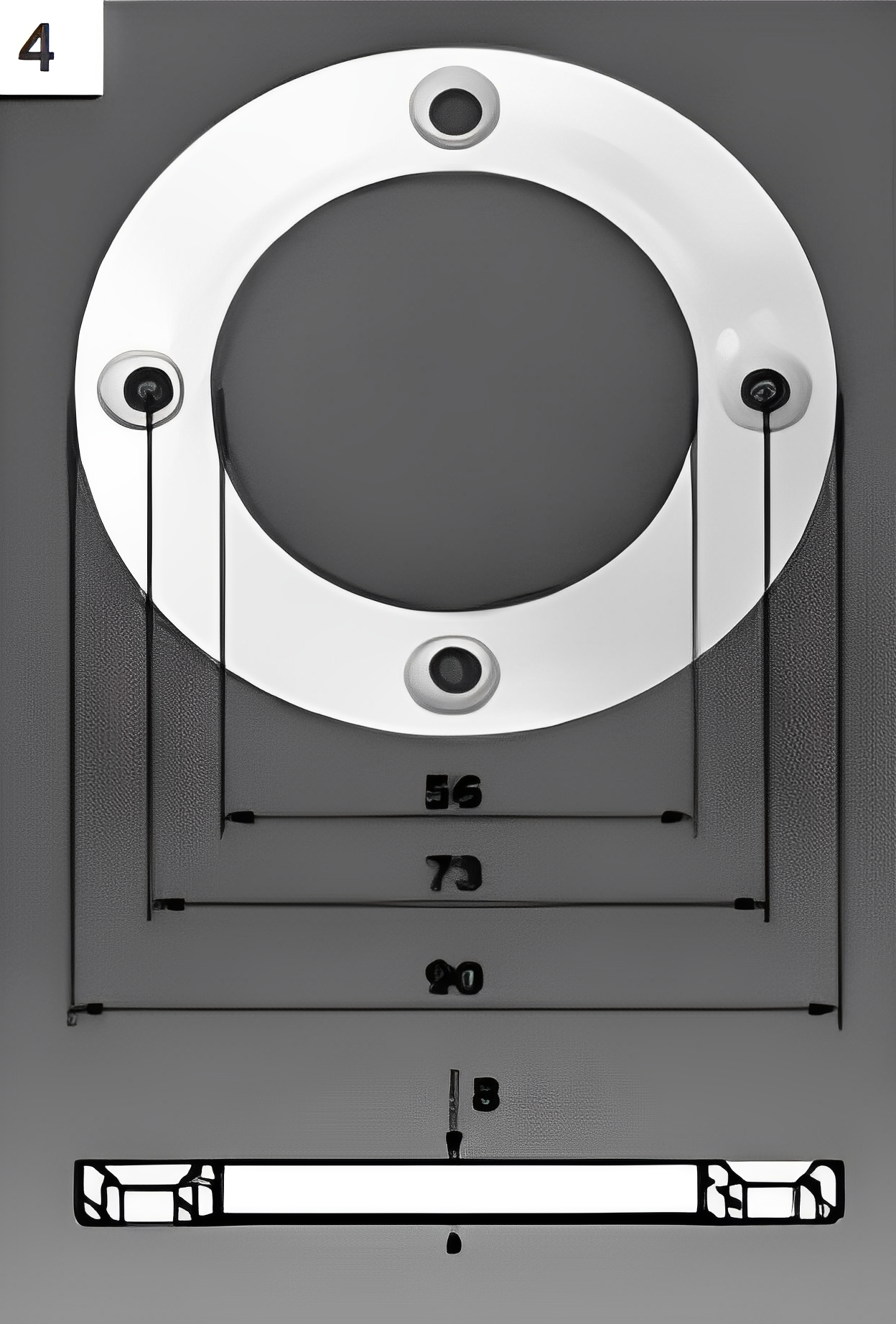 Kit CPA (flangia + guarnizioni + viti), (2 pz)