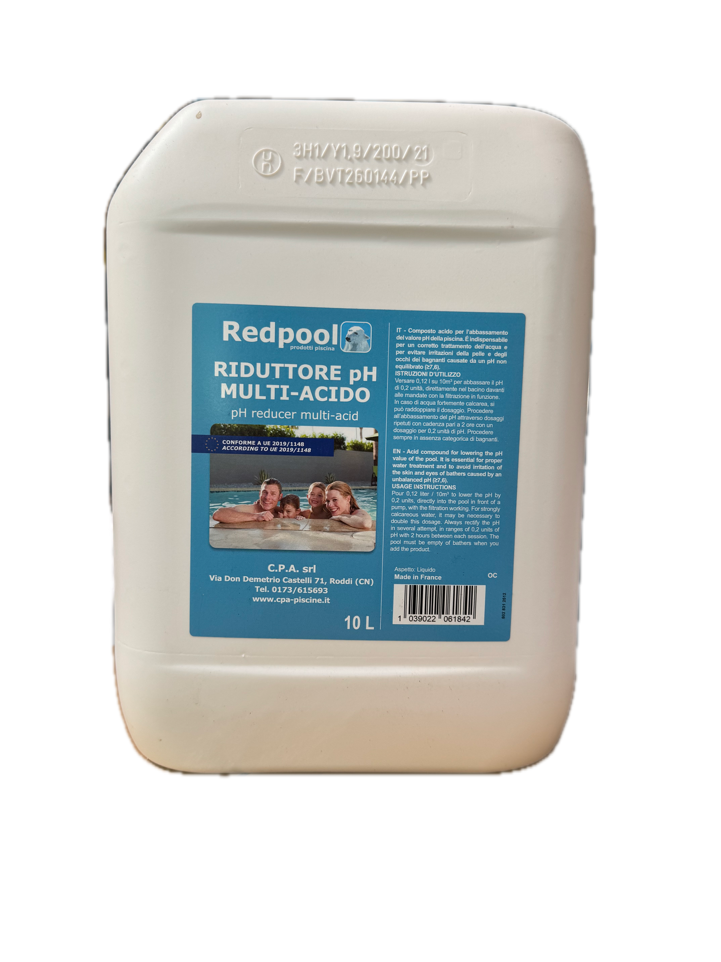 RIDUTTORE DI PH MULTI-ACIDO 10 LT