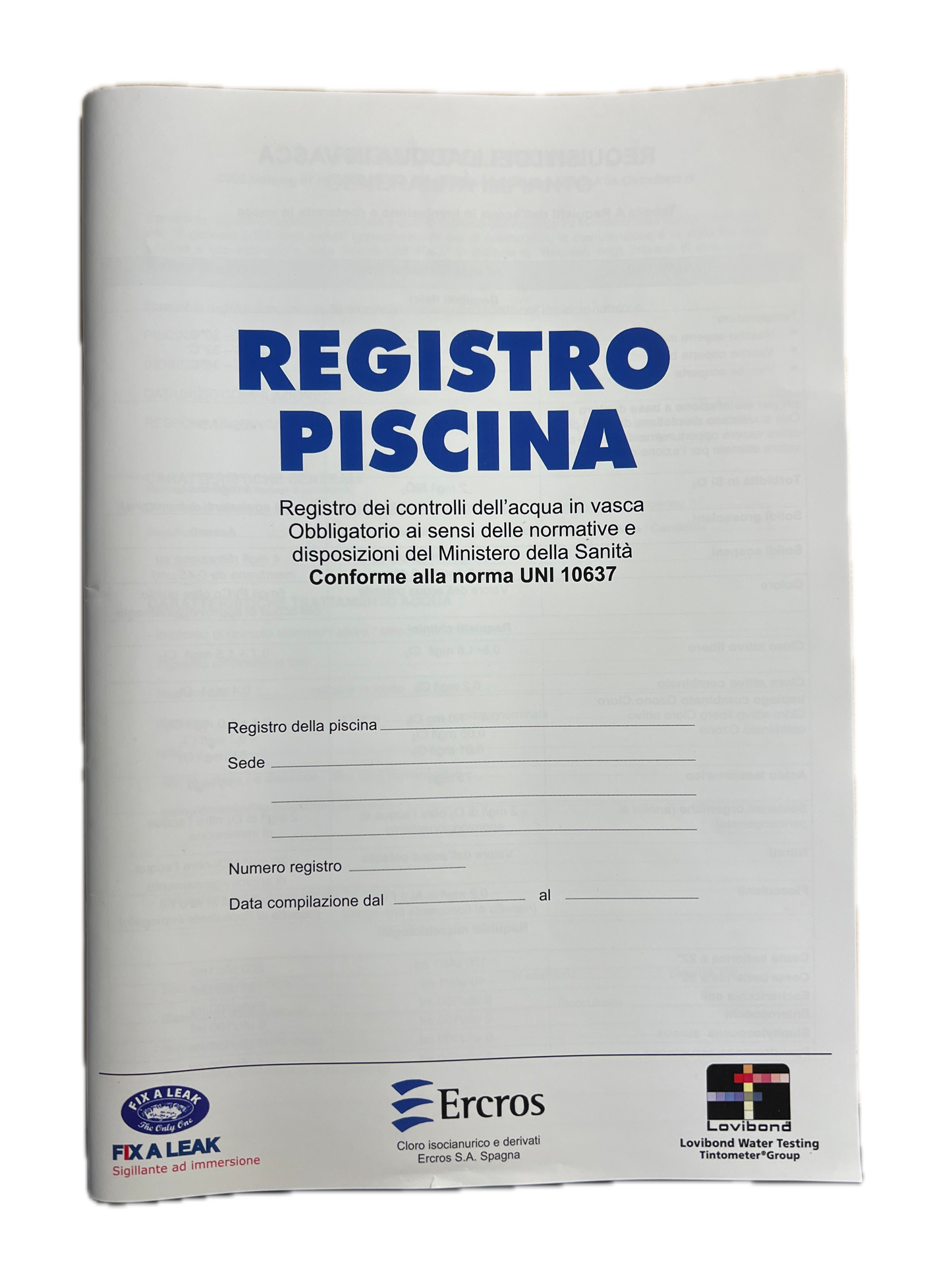 REGISTRO PISCINA UNI 10637